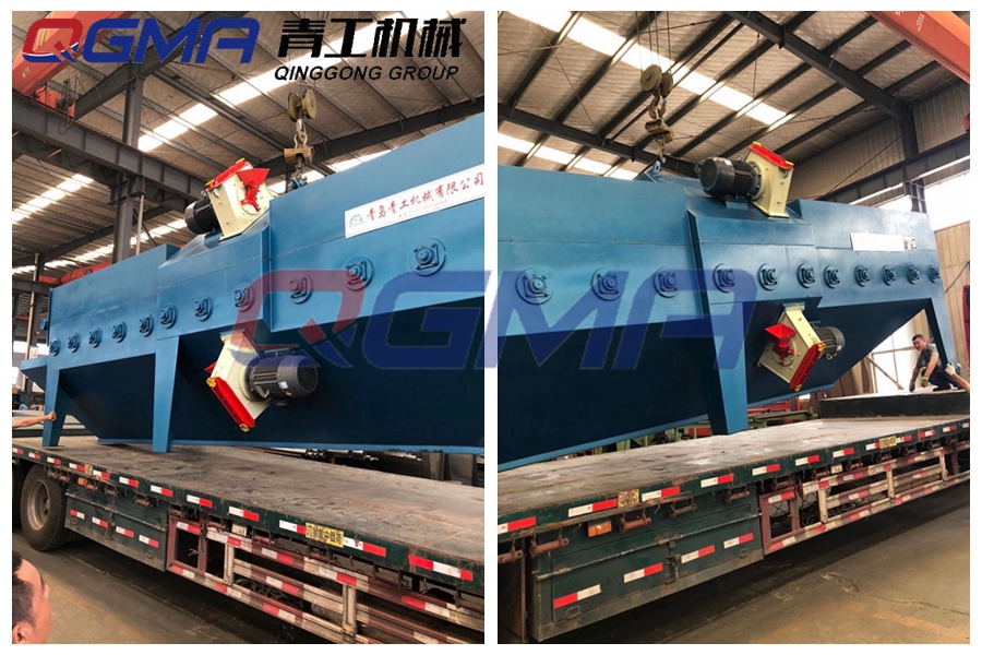 意昂注册通过式型钢抛丸机发往湖南湘潭