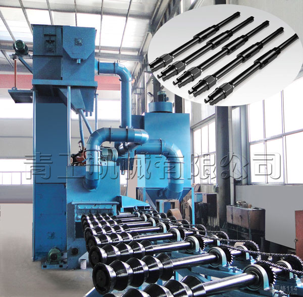 抽油杆抛丸清理机